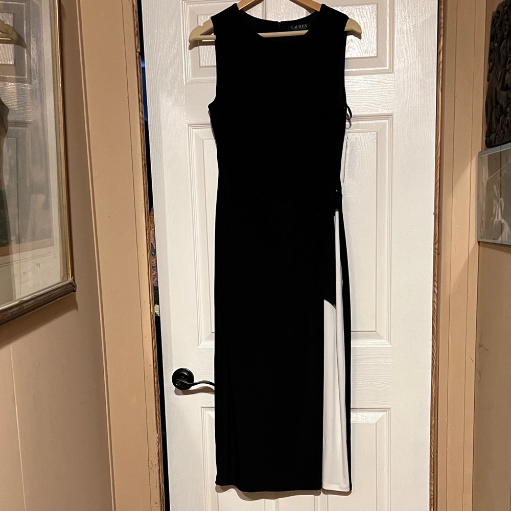 Ralph Lauren Black and White Maxi Dress